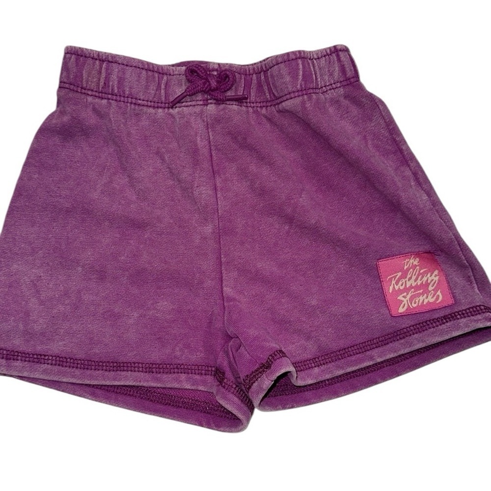 The Rolling Stones purple shorts, little girls size 3T